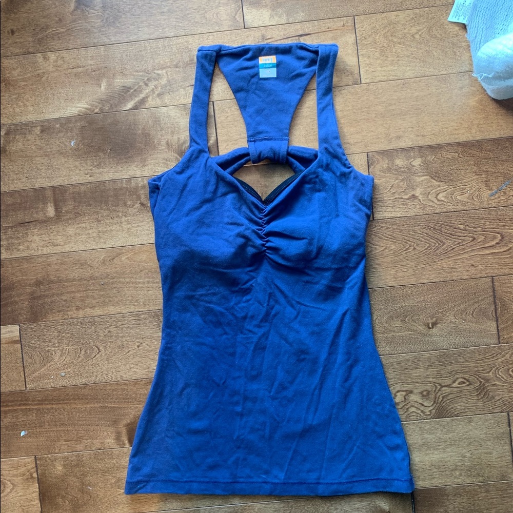 Lucy sports bra tank, blue. XS.